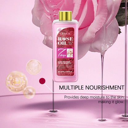 OUHOE Rose Body Oil Relieves Dry Skin And Moisturizes Body Skin Massage Care Oil