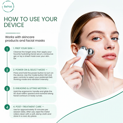 Advanced Microcurrent Facial Toning Device & Body Sculpting Massager