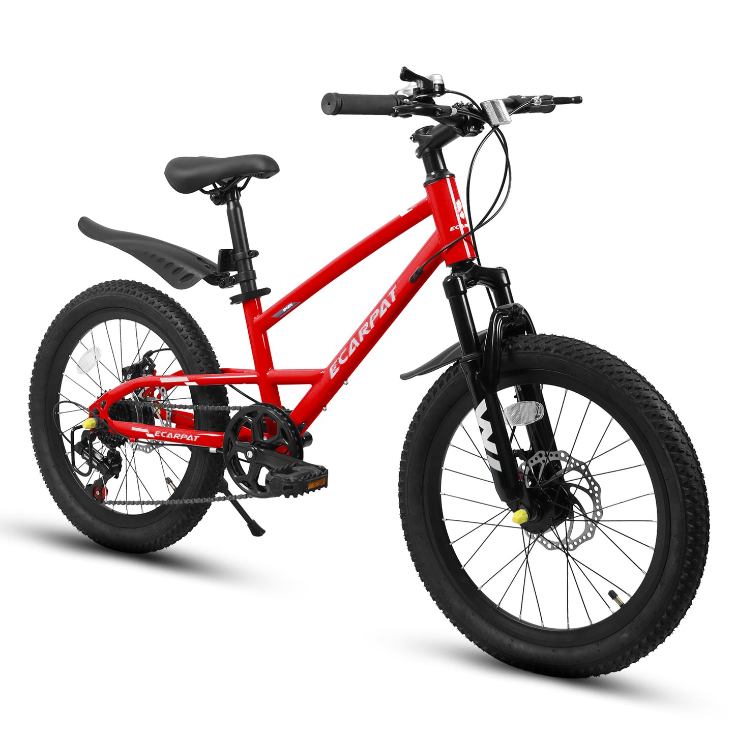 20 inch Mountain Kids Bike for Boys & Girls, Ages 6-12, 7-Speed with Front Suspension