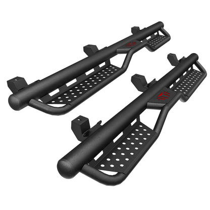 6 Inch Powder Coated Running Boards Side Steps For 2018-2025 Jeep Wrangler JL 4 Door