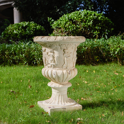 MGO Garden Urn, Antique White, 27'' H