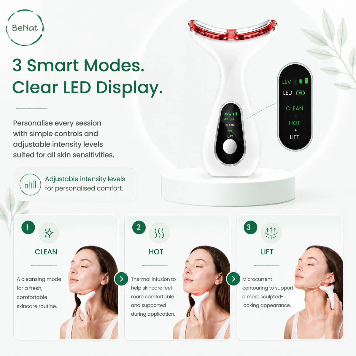 7-in-1 Face & Neck LED Sculpting Device