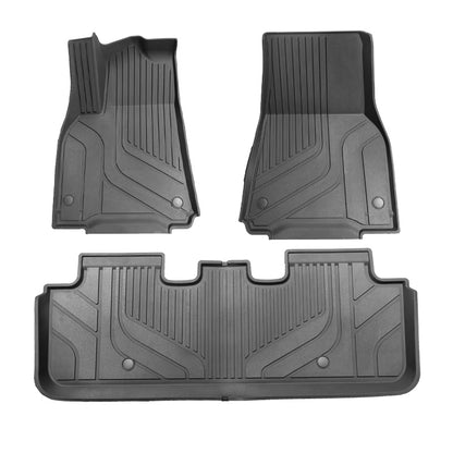 Floor Mats Fit for 2023 Tesla Model Y New Generation Full Set Black Floor Mats Custom Fit for 2023 New Version Tesla Model Y