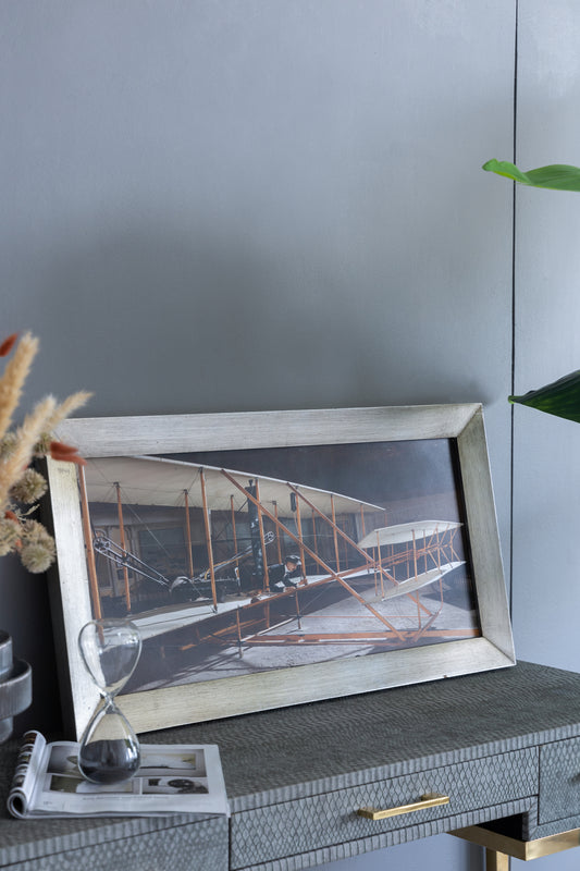 15.7x1.2x29.9' Flight Diptych Wall Art Traditional Plane Design, Multicolored