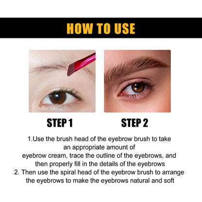EELHOE The Black Eyebrow Dye Cream Is Smooth, Color-Holding, Waterproof And Non-Smudge, Creating A Three-Dimensional, Long-Lasting, Natural And Wild Eyebrow Dye Cream