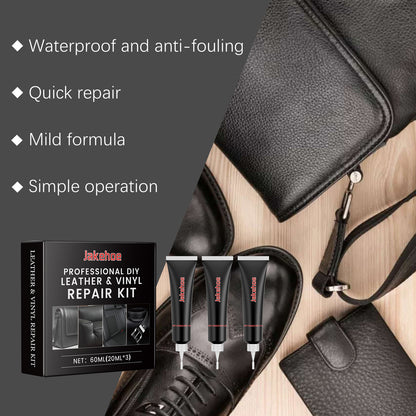 Jakehoe Leather Repair Kit Furniture Sofa Seats Car Interior Leather Cleaning Refurbishment Repair Cream