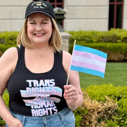 Trans Rights Are Human Rights Racerback