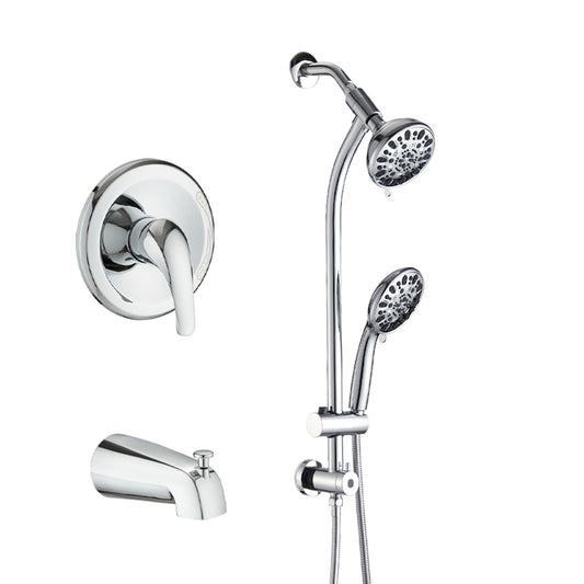 Tool-Free Shower Combo 7-Spray Chrome 1.8GPM
