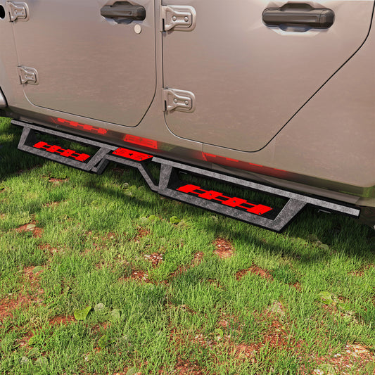 Two-Color 6 Running Boards For 2020-2025 Jeep Gladiator JT 4 Door,Side Steps