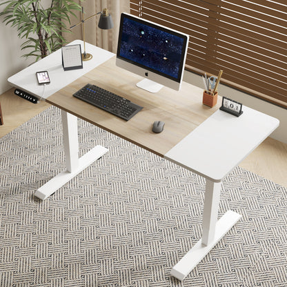 Electric Standing Desk Height Adjustable Desk for Home and Office Computer Table Gaming Desk Modern Luxiury Table 55'   Lift-up Desk