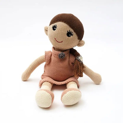 Knitted Stuffed Princes Doll Soft Toy