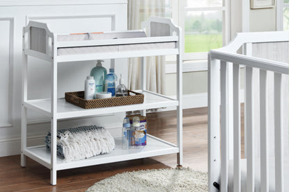 Brees Changing Table White/Graystone