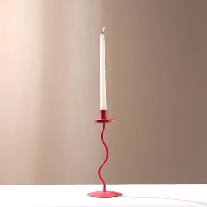 Candle Holder Groovy Glow Pink – 4x10 Inch Home Décor Accent for Elegant Ambiance