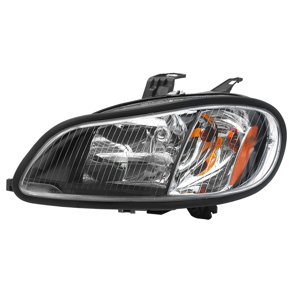 Headlight Assembly Compatible With Freightliner M2 2004-2013 Black driver side