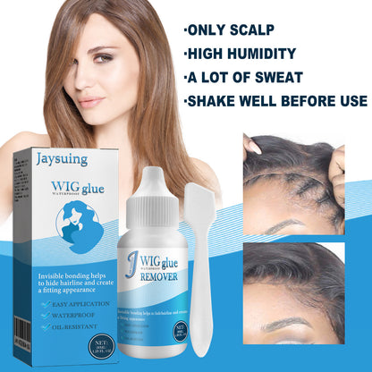 Jaysuing Traceless Wig Glue, Hair Curtain Glue Hair Extensions Lace Head Cover Does Not Hurt The Skin Invisible Glue Sticky