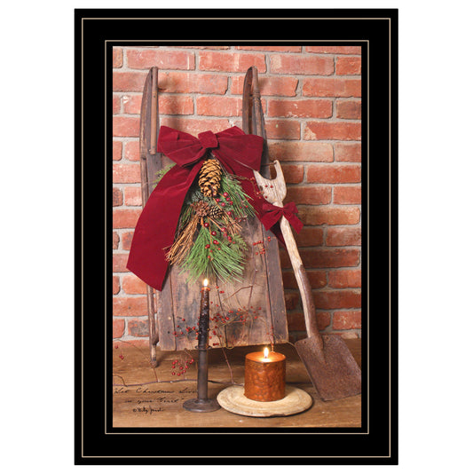 'Let Christmas Live' by Billy Jacobs, Ready to Hang Framed Print, Black Frame
