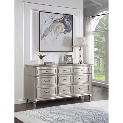 Katerina Silver Oak 9-drawer Dresser with Removable Jewelry Tray