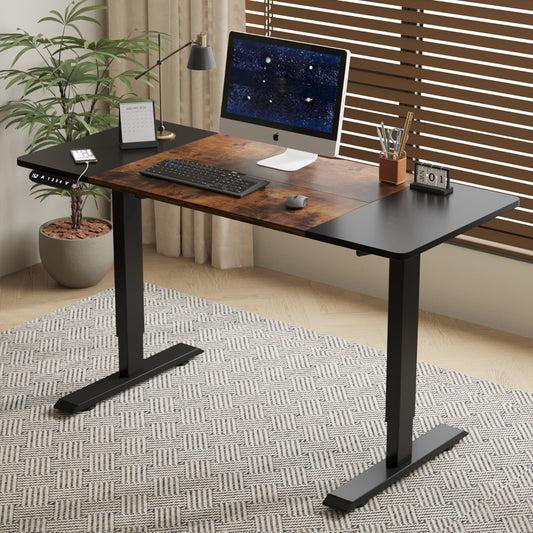 Electric Standing Desk Height Adjustable Desk for Home and Office Computer Table Gaming Desk Modern Luxiury Table 55'   Lift-up Desk