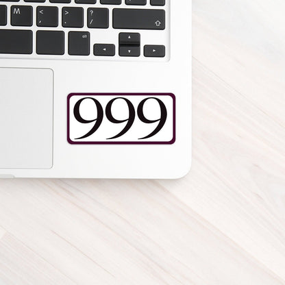 999 Angel Number Completion and Renewal Sticker