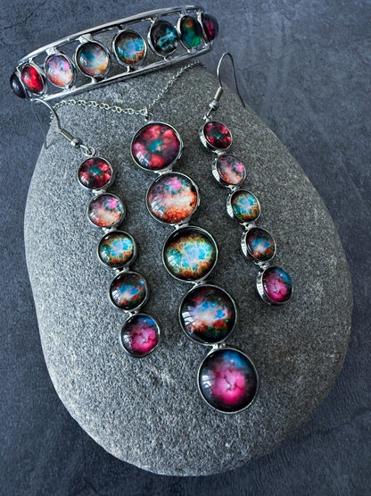 Nebula Rainbow Jewelry Set