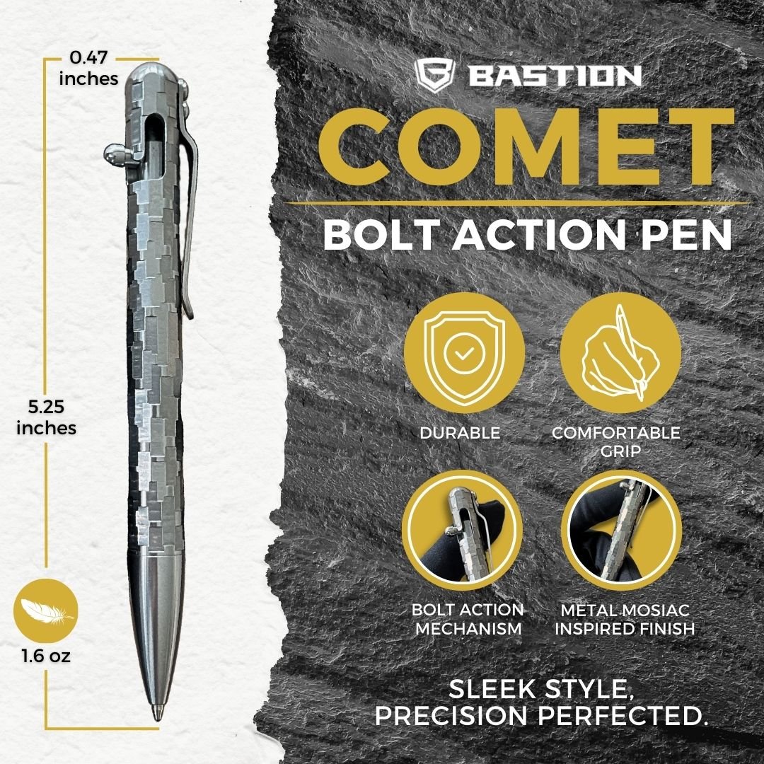 COMET - TITANIUM - BASTION® BOLT ACTION PEN