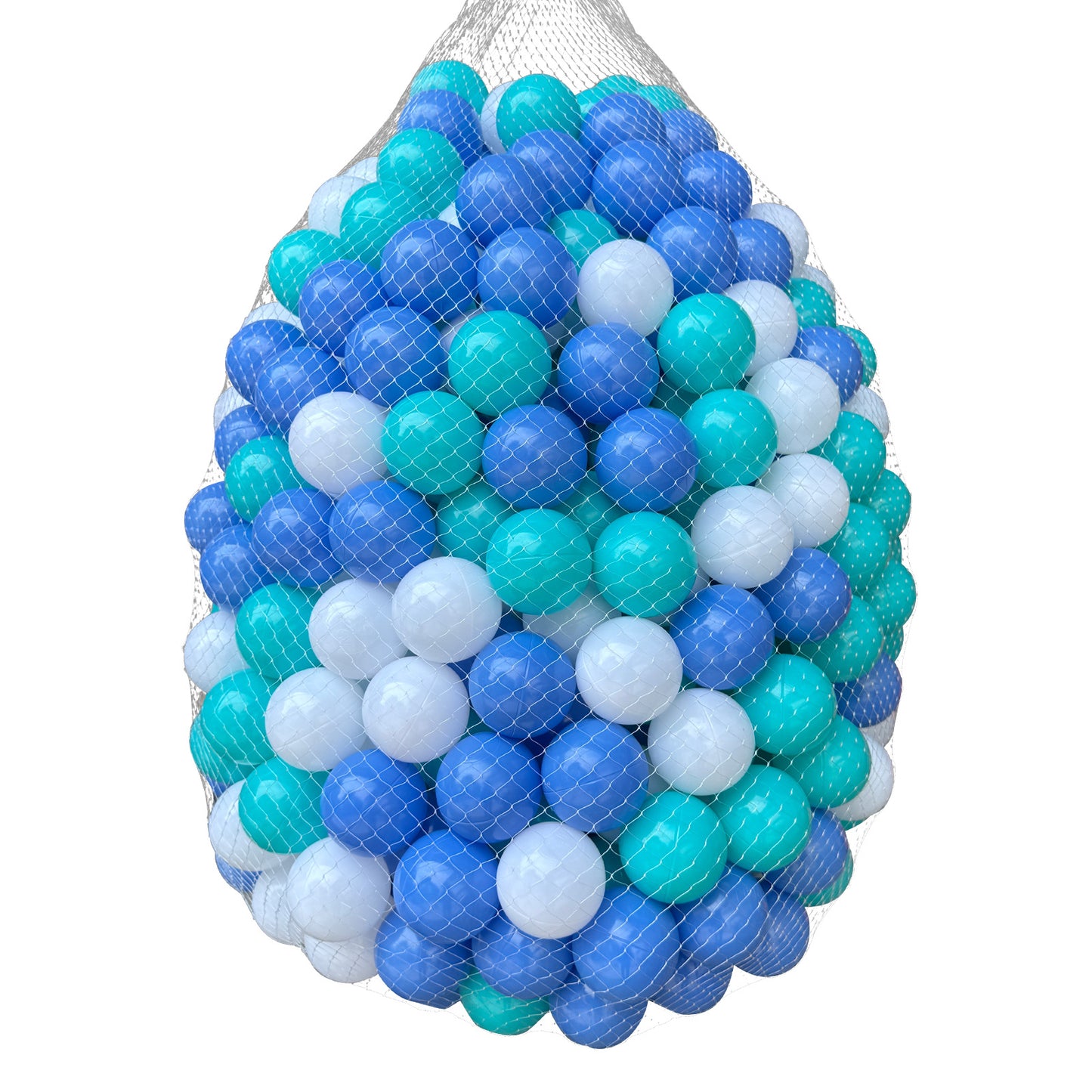 Ball Pit Balls 200 Count for Kids, Colorful Phthalate Free BPA Free Baby Toddler Play Balls for Kids Toddlers - Safe, Crushproof, Lightweight, Durable Spheres-Blue&White