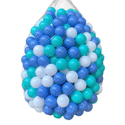 Ball Pit Balls 200 Count for Kids, Colorful Phthalate Free BPA Free Baby Toddler Play Balls for Kids Toddlers - Safe, Crushproof, Lightweight, Durable Spheres-Blue&White