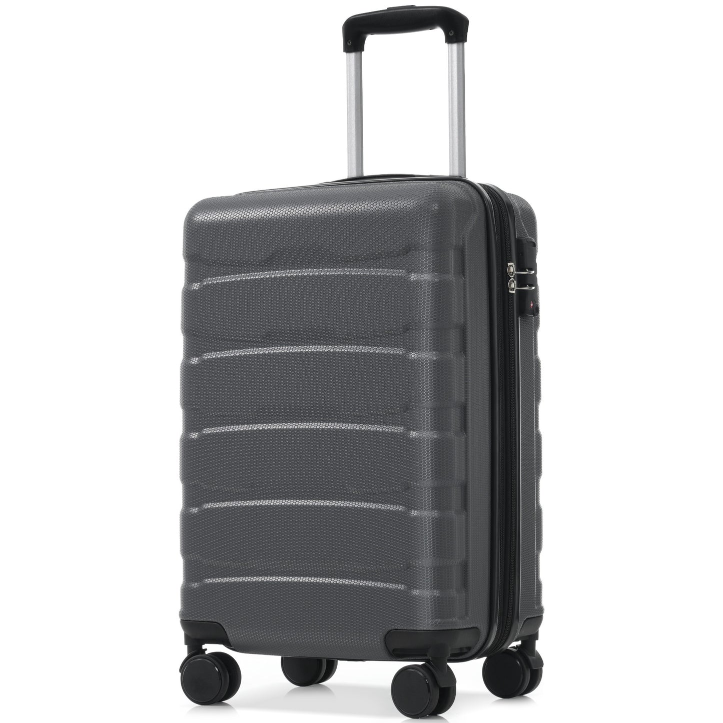 20 Inch Hardshell ABS Carry on Luggage, Durable Expandable Travel Suitcase with Spinner Wheels, TSA Lock
