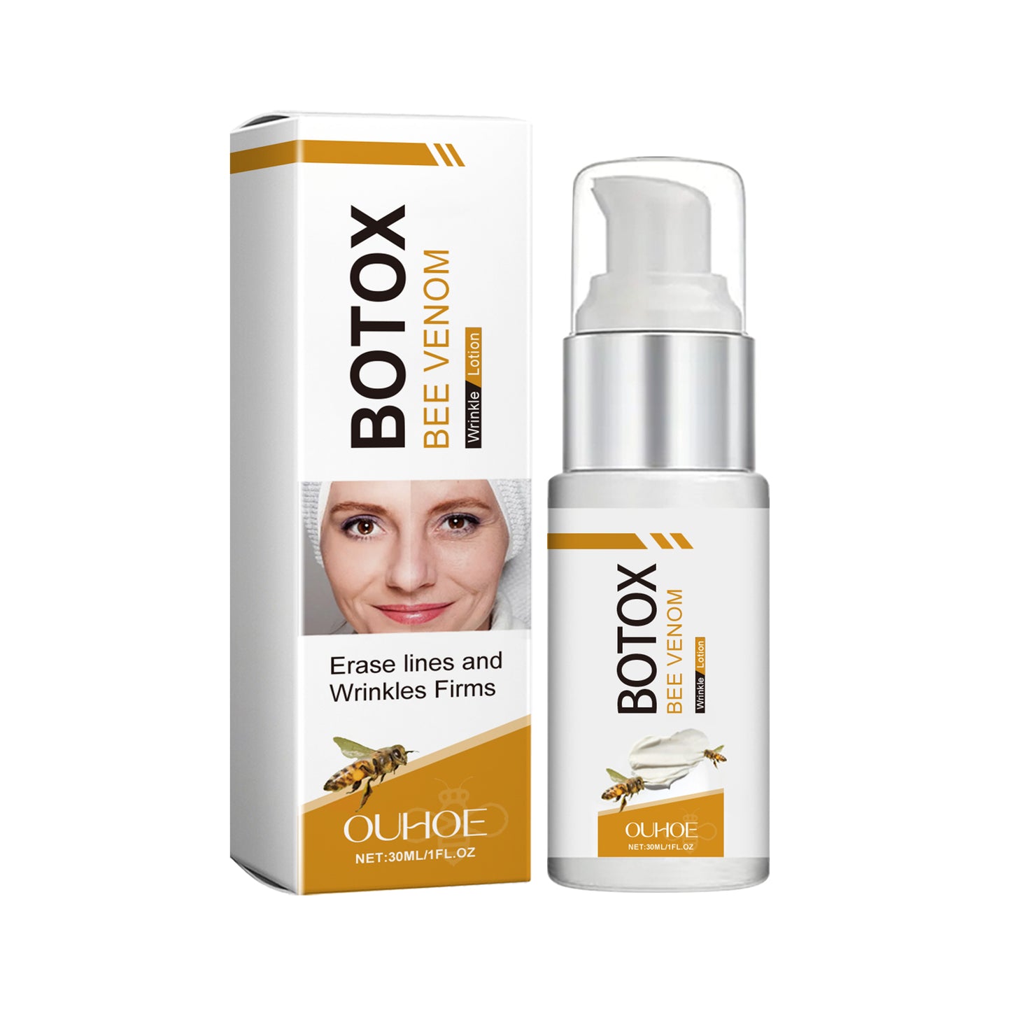 OUHOE Bee Venom Facial Lotion Hydrates, Moisturizes, And Brightens The Skin, Gently Nourishing Facial Care Lotion