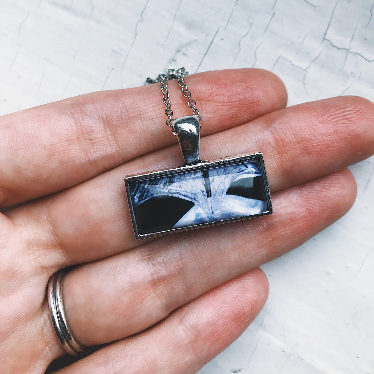 CLEARANCE Planetary Society LightSail Rectangle Necklace - Sail