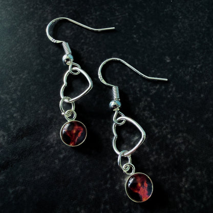 Heart of the Cosmos Sterling Silver Earrings