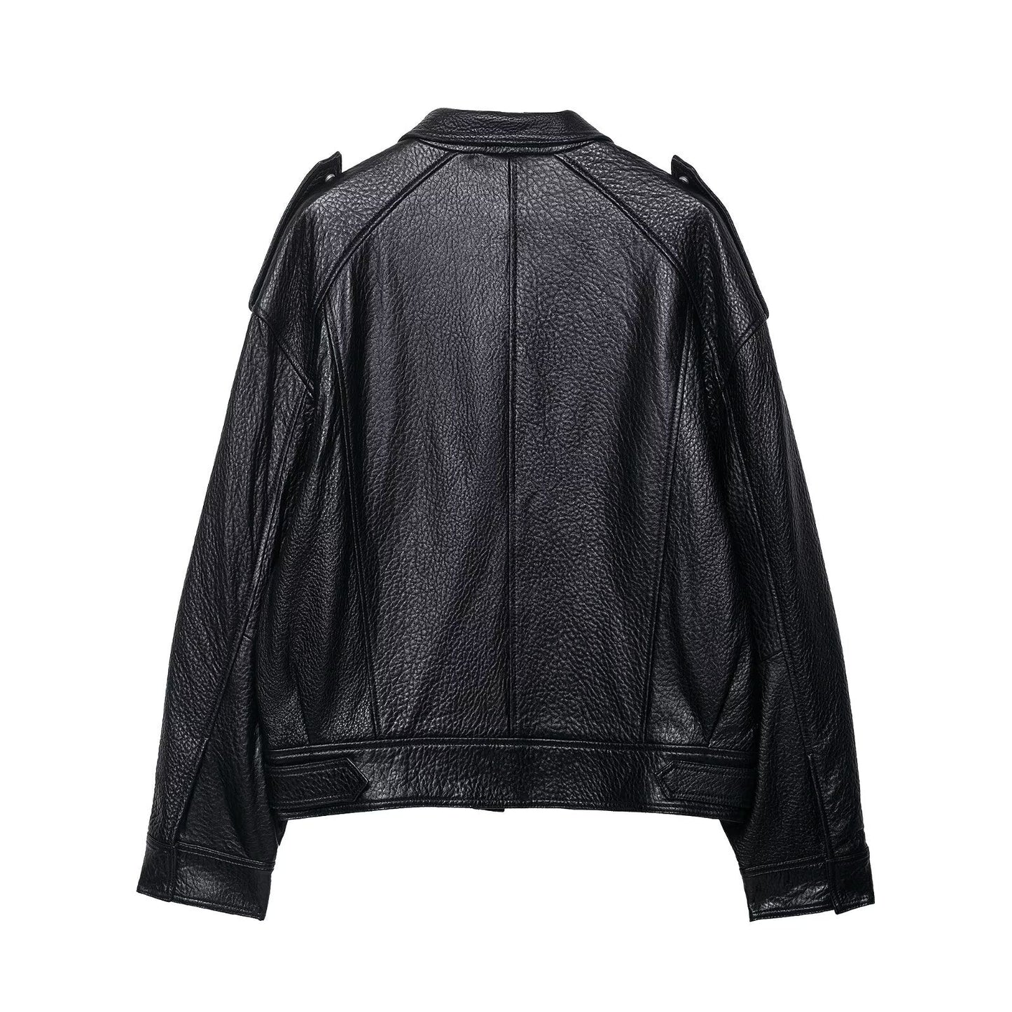 Women's Textured Faux Leather Biker Jacket BYMANYC ® New York CONTEMPORARY VIBRANT MODERN FASHION - New Collection