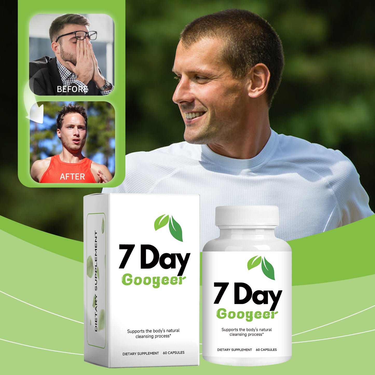 Googeer Intestinal Digestion Capsules, Dietary Supplements For Body Treatments