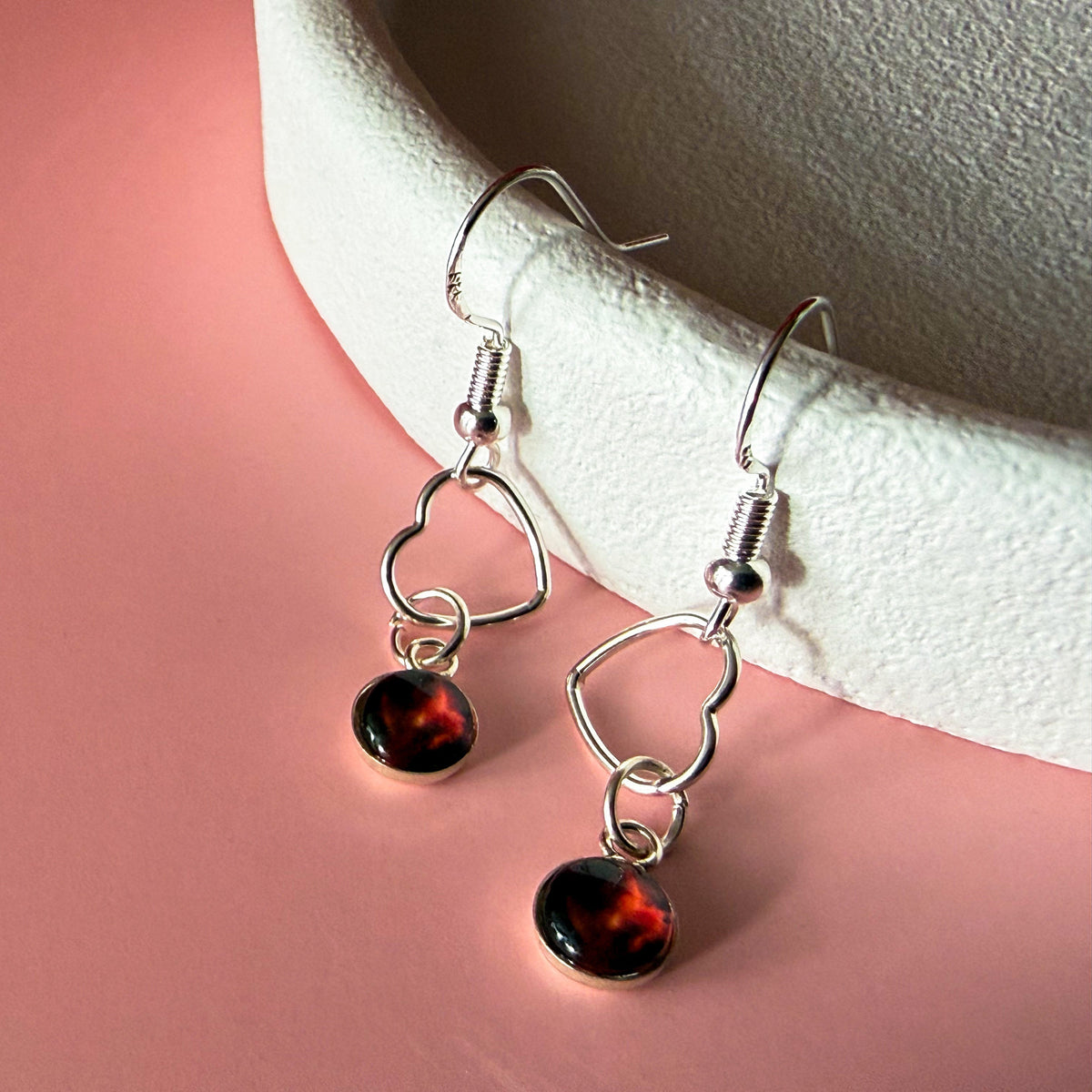 Heart of the Cosmos Sterling Silver Earrings