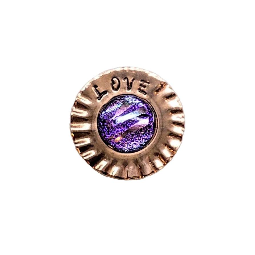 Handmade Stamped Artisan Copper Flower Refrigerator Magnets
