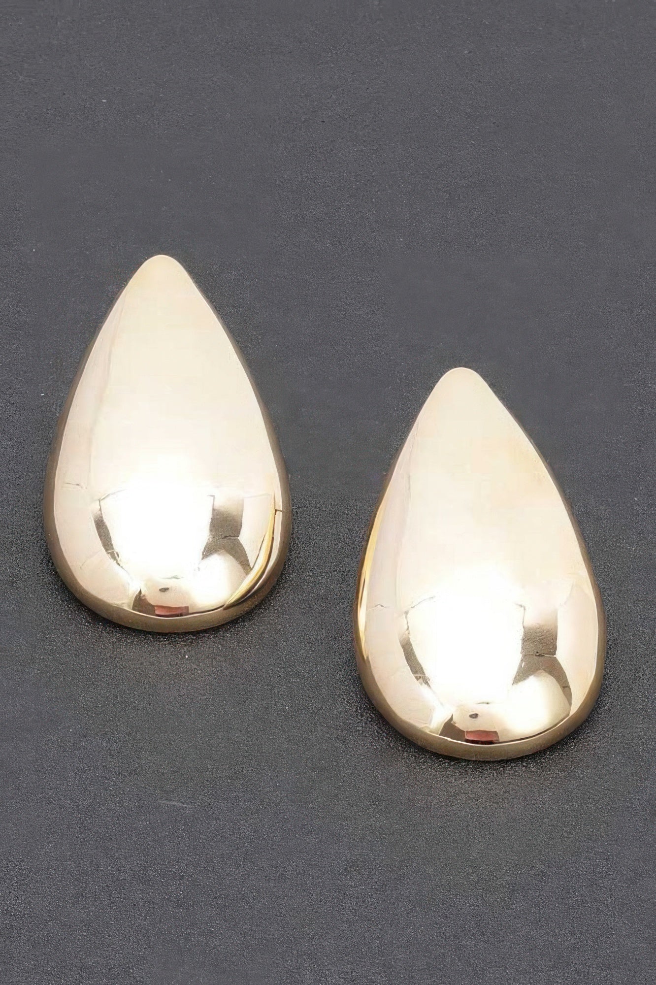 ASTOR Gold Plated Teardrop Earrings: NYFW BYMANYC ® New York
