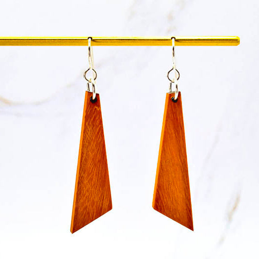 Ascent Geometric Wooden Earrings