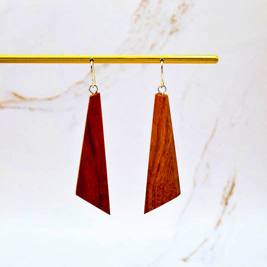 Ascent Geometric Wooden Earrings