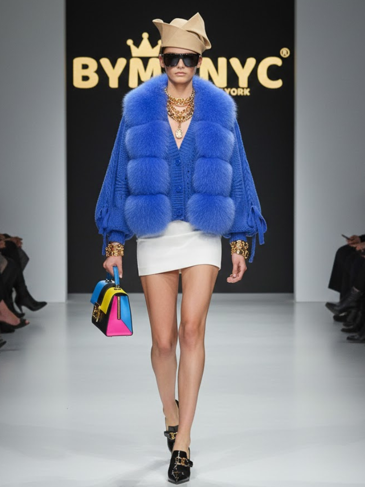 Azure Plush Knit • SKY New Collection BYMANYC ® New York