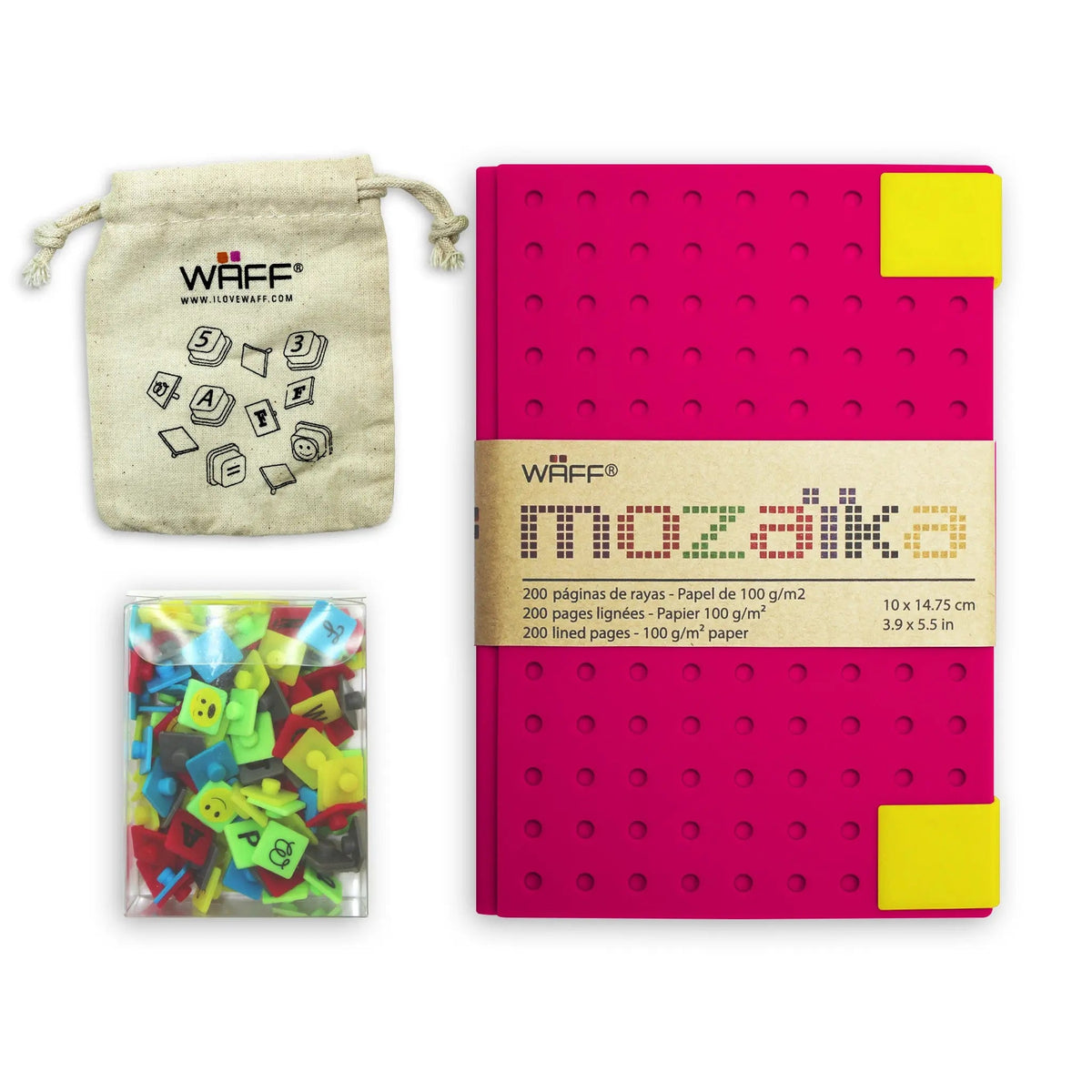 WAFF Mozaika Journal Combo With Pins (Medium)