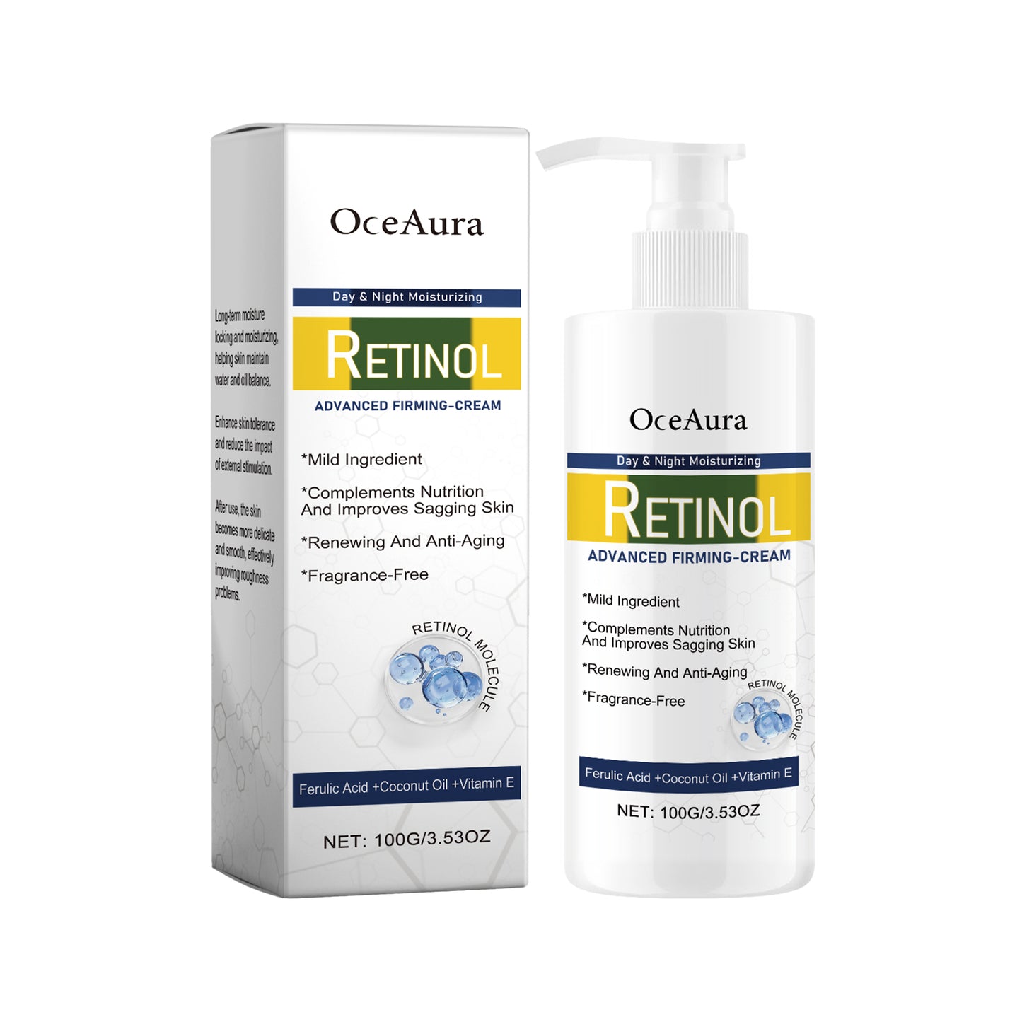 OceAura Firming Light Line Cream Reduces Fine Lines, Moisturizes Skin, Rejuvenates Skin, And Balances Skin Tone Body Lotion