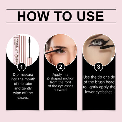 zephoco Brown Curl Mascara, Daily Moisturizes Natural Beauty Holding Eye Mascara