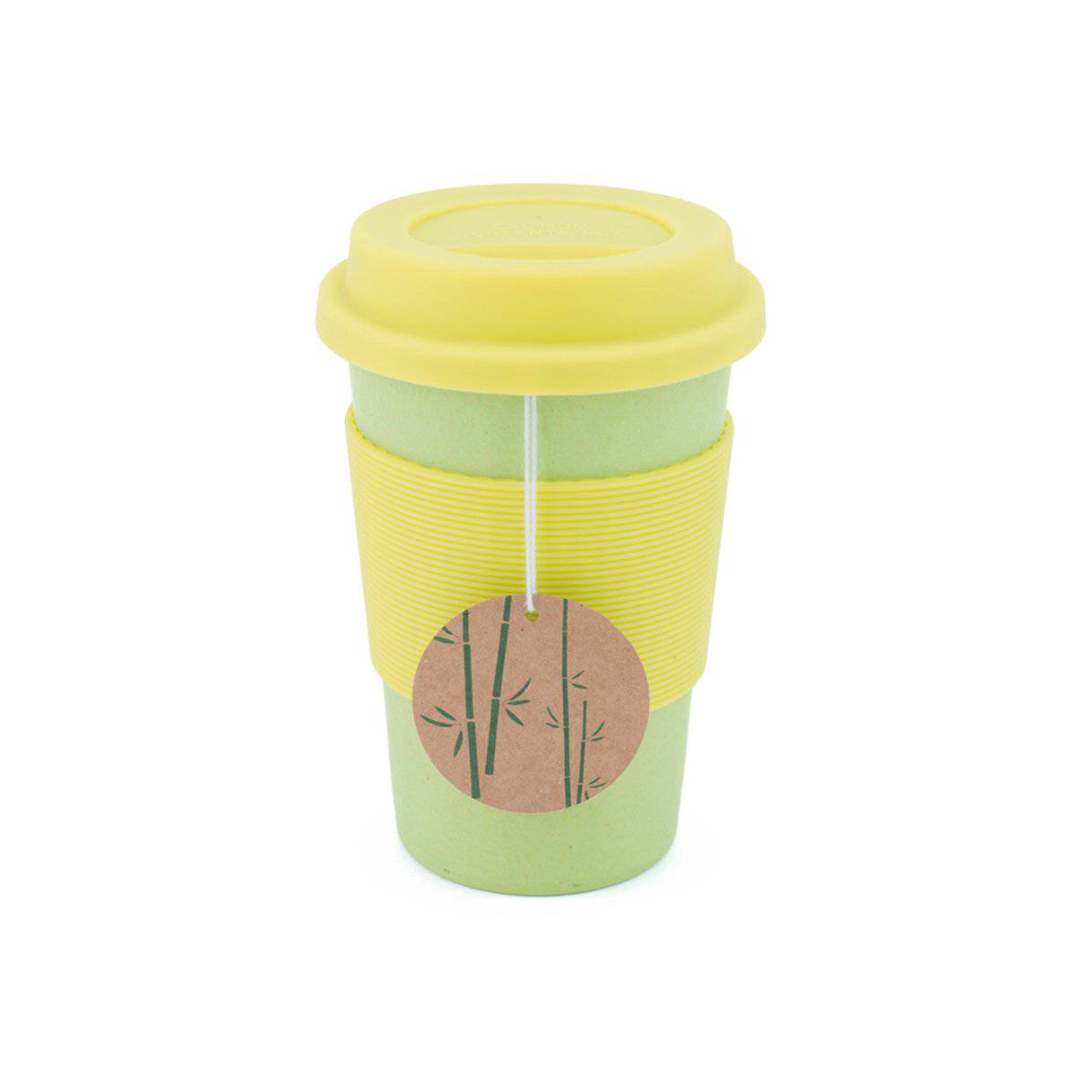 Bamboo Fiber Insulated EcoCup- 500 Ml / 16 Oz -Green