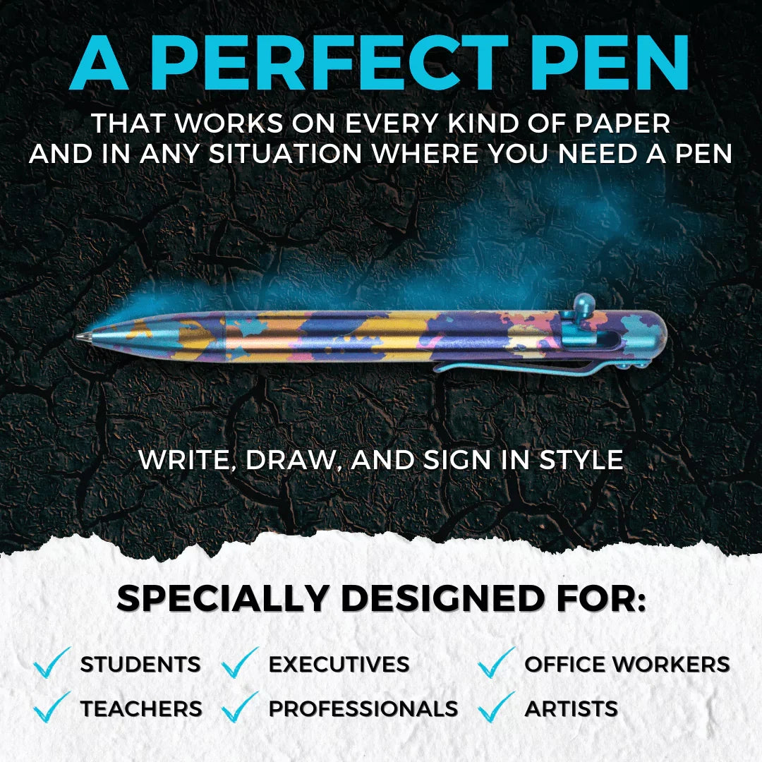 BLAZE - TITANIUM - BASTION® BOLT ACTION PEN