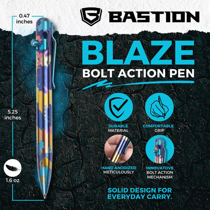 BLAZE - TITANIUM - BASTION® BOLT ACTION PEN