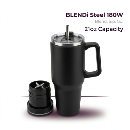 Steel (21oz) Promo 180W Insulated Portable Blender