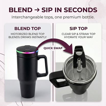 Steel (21oz) Promo 180W Insulated Portable Blender