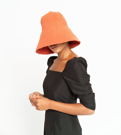 BLOOM Crochet Hat in Burnt Sienna