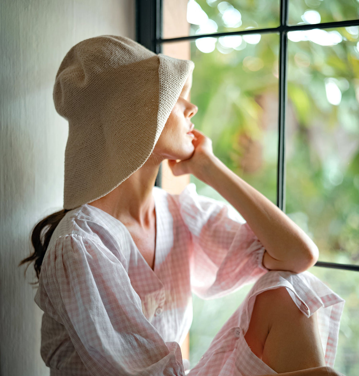 BLOOM Crochet Hat in Off White