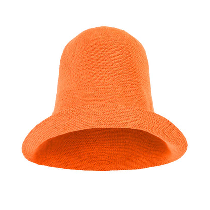 BLOOM Crochet Sun Hat in Tangerine Orange